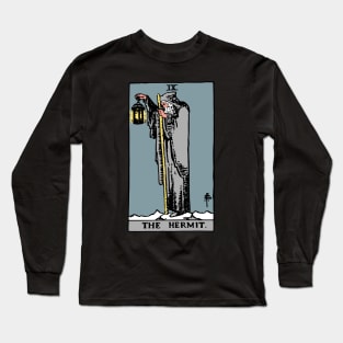 Hermit Tarot Card Rider Waite Long Sleeve T-Shirt